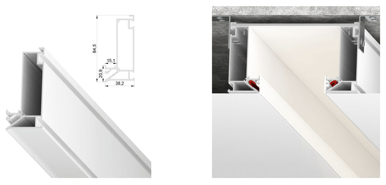 Профиль для ниши Basis B01 LumFer (длина 2м, 3,2м)