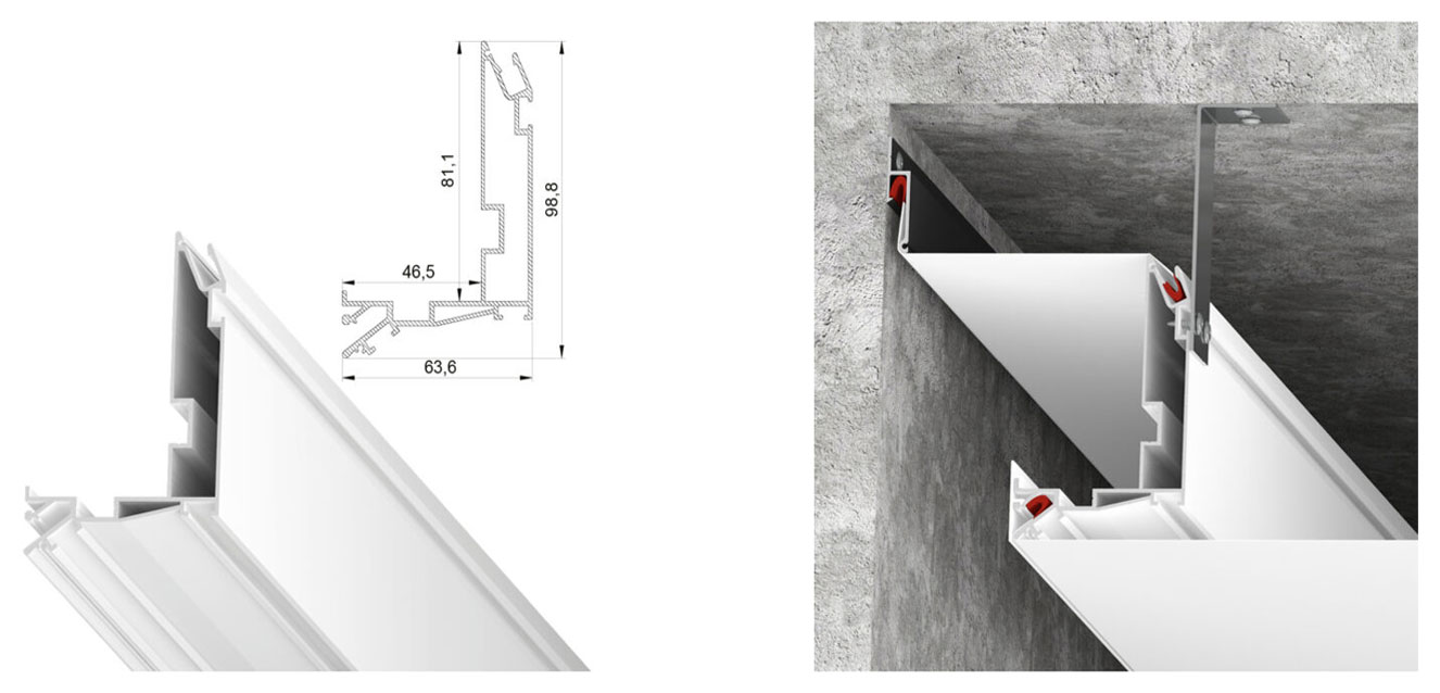 Профиль для ниши Un LumFer (длина 2м, 3,2м)